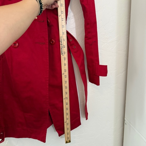 ❤️Grass Collection Red Trench Medium❤️ - Picture 6 of 9